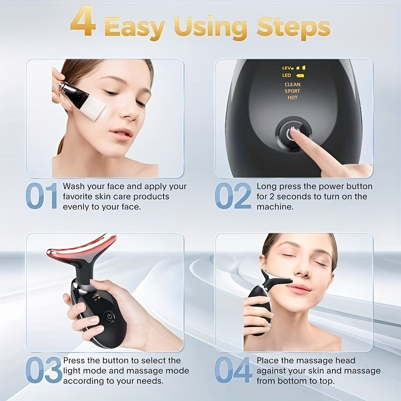 Beauty and Facial Skin Tightening and Massaging Device