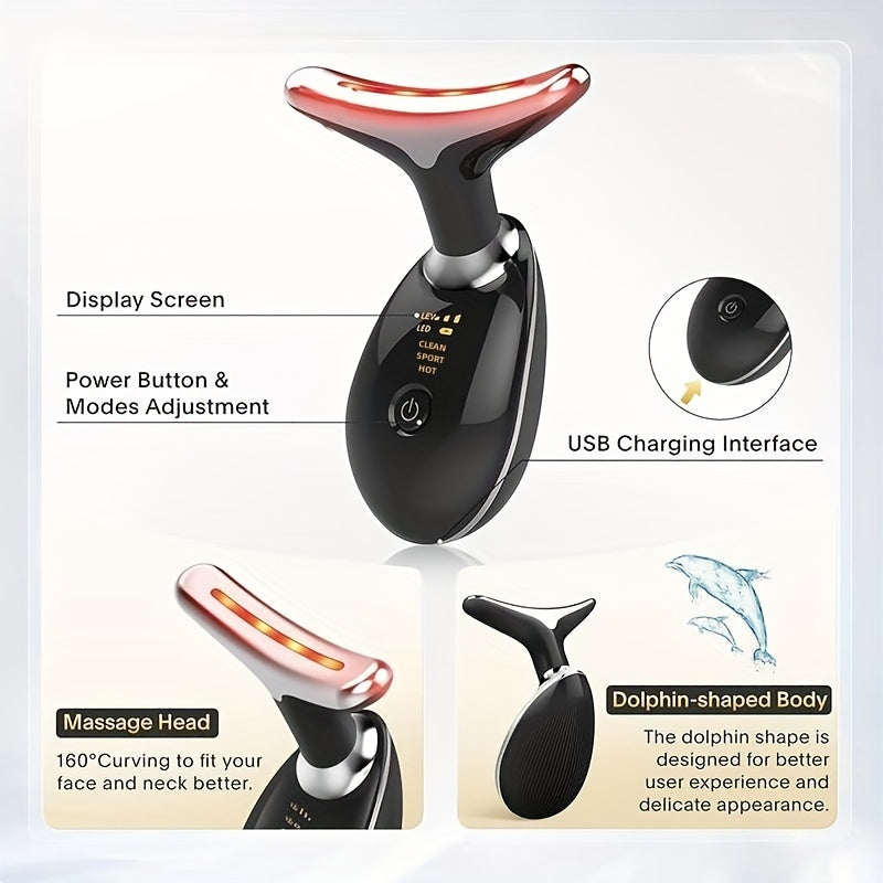 Beauty and Facial Skin Tightening and Massaging Device